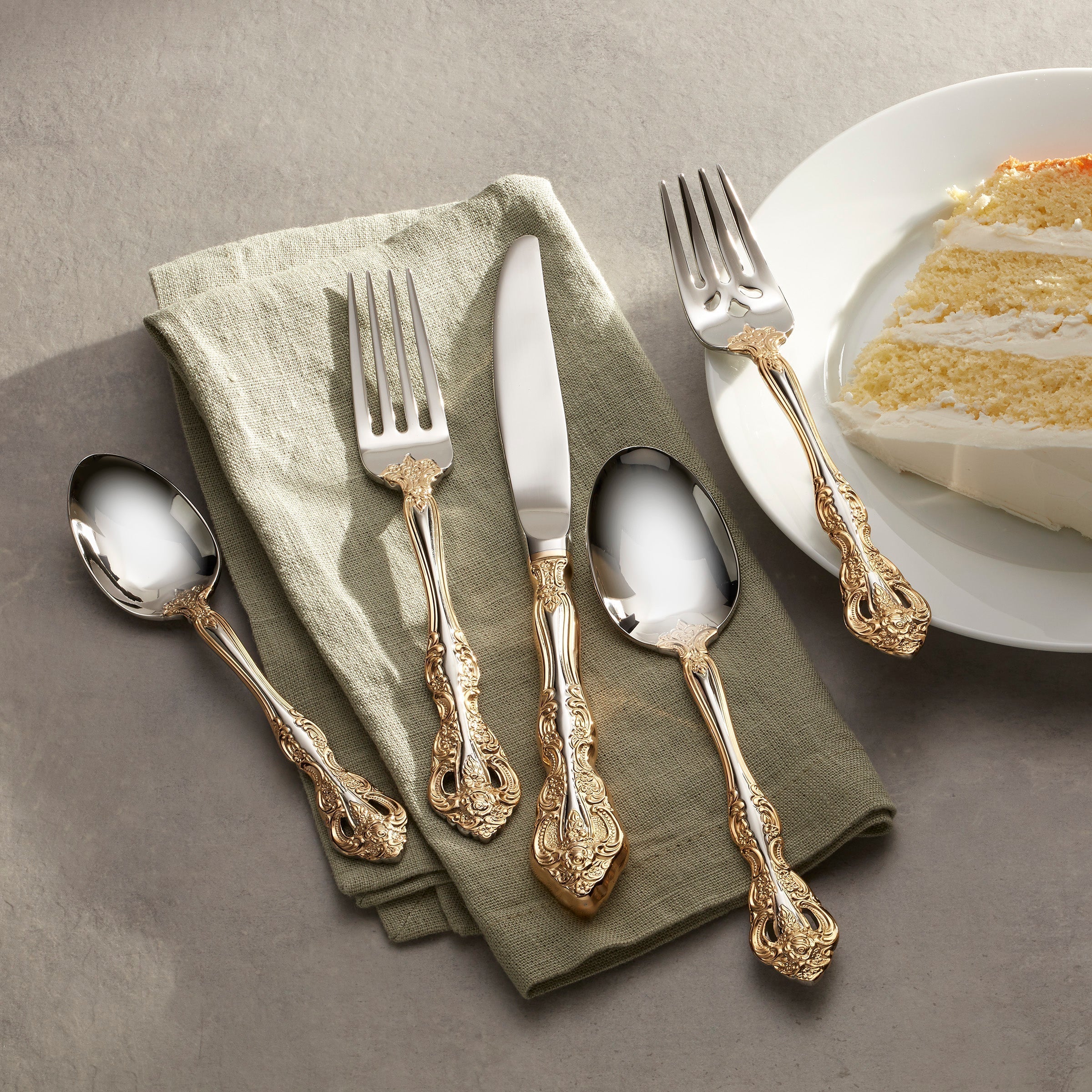 Lenox Everyday Flatware Golden Michelangelo 20-Piece Flatware Set - Image 5
