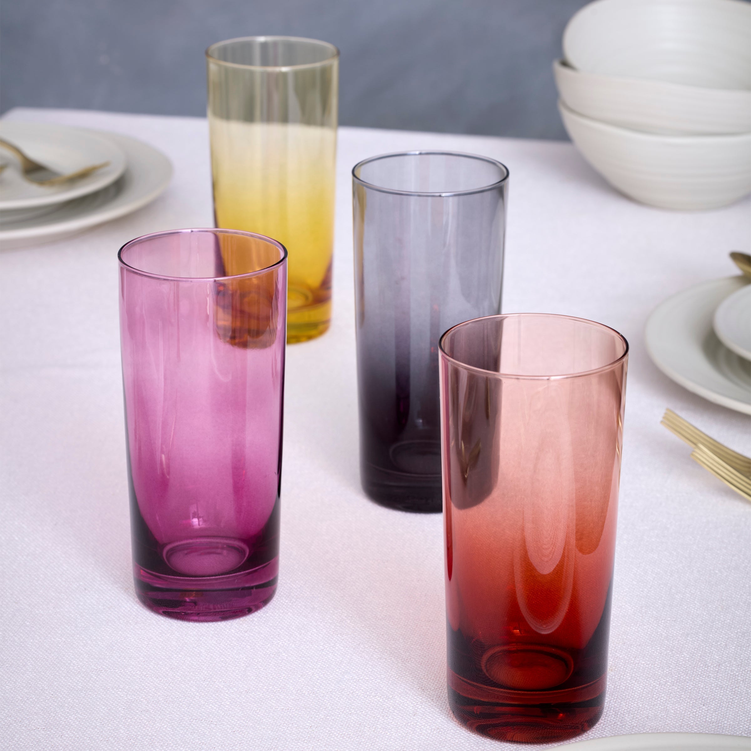 Lenox Everyday Flatware Golden Hour Highball Glasses, Set of 4 - Image 3