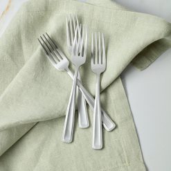 Alternative view of Lenox Everyday Flatware Reid Satin Salad Forks, Set of 4