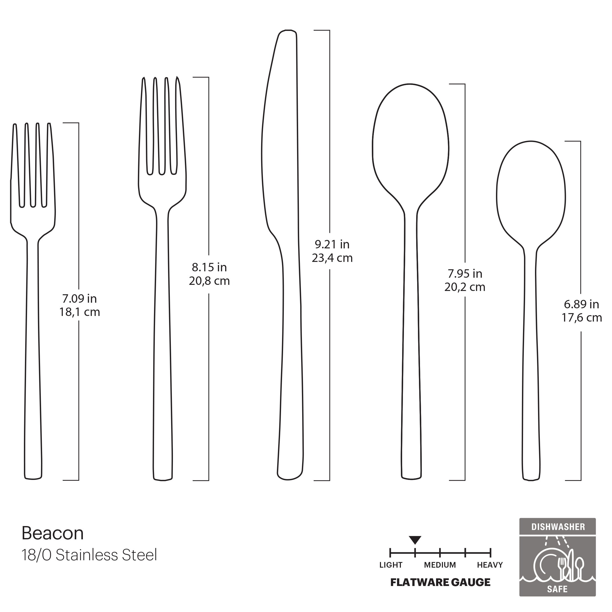Lenox Everyday Flatware Beacon Champagne Satin 20-Piece Flatware Set - Image 3