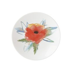 Lenox Everyday Flatware Passion Bloom Tidbit Plate, Persimmon