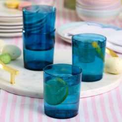 Alternative view of Lenox Everyday Flatware Bunny Hop Stackable Blue Tall Glasses, Set of 6