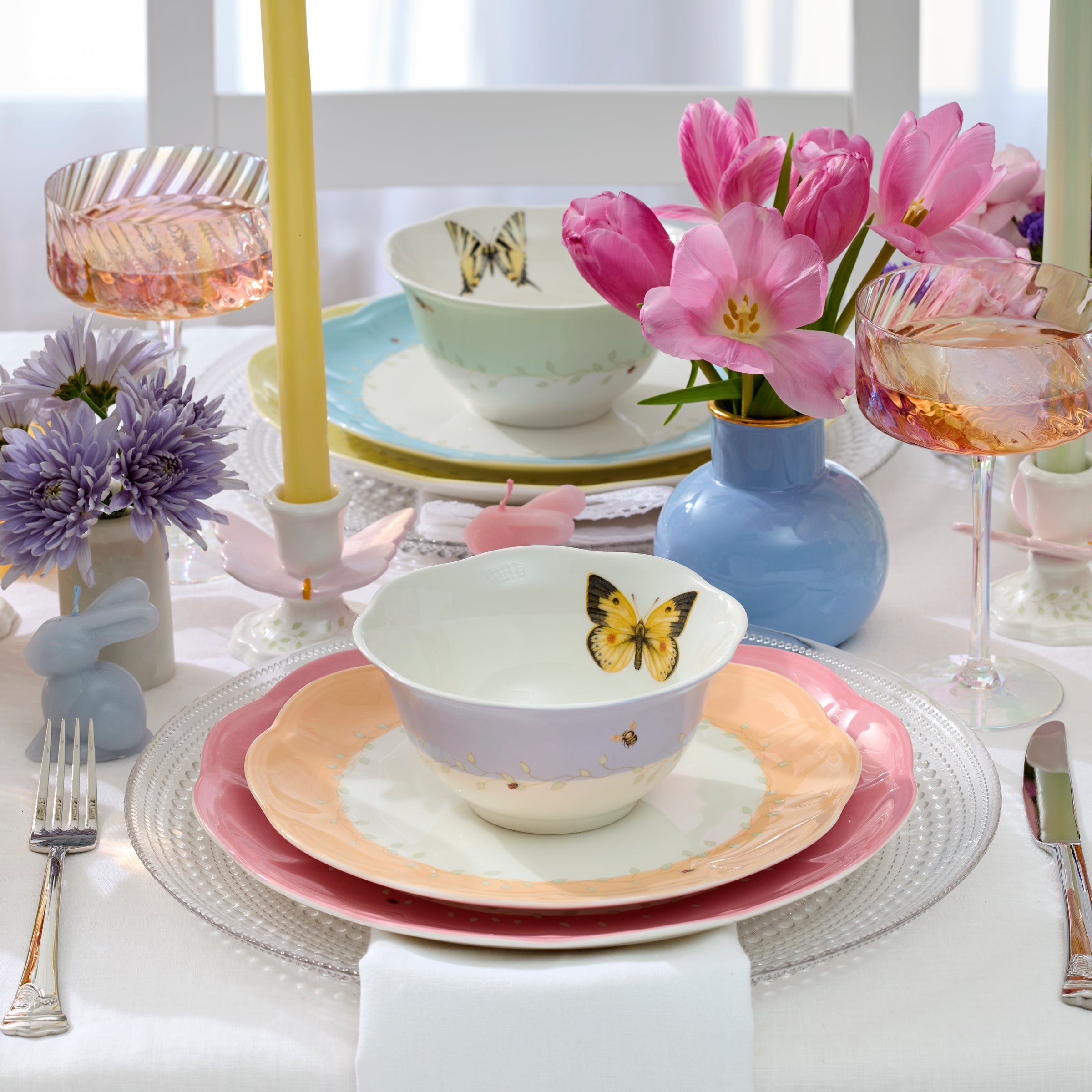 Lenox Everyday Flatware Butterfly Meadow Colors 4-Piece Dessert Bowl Set - Image 6