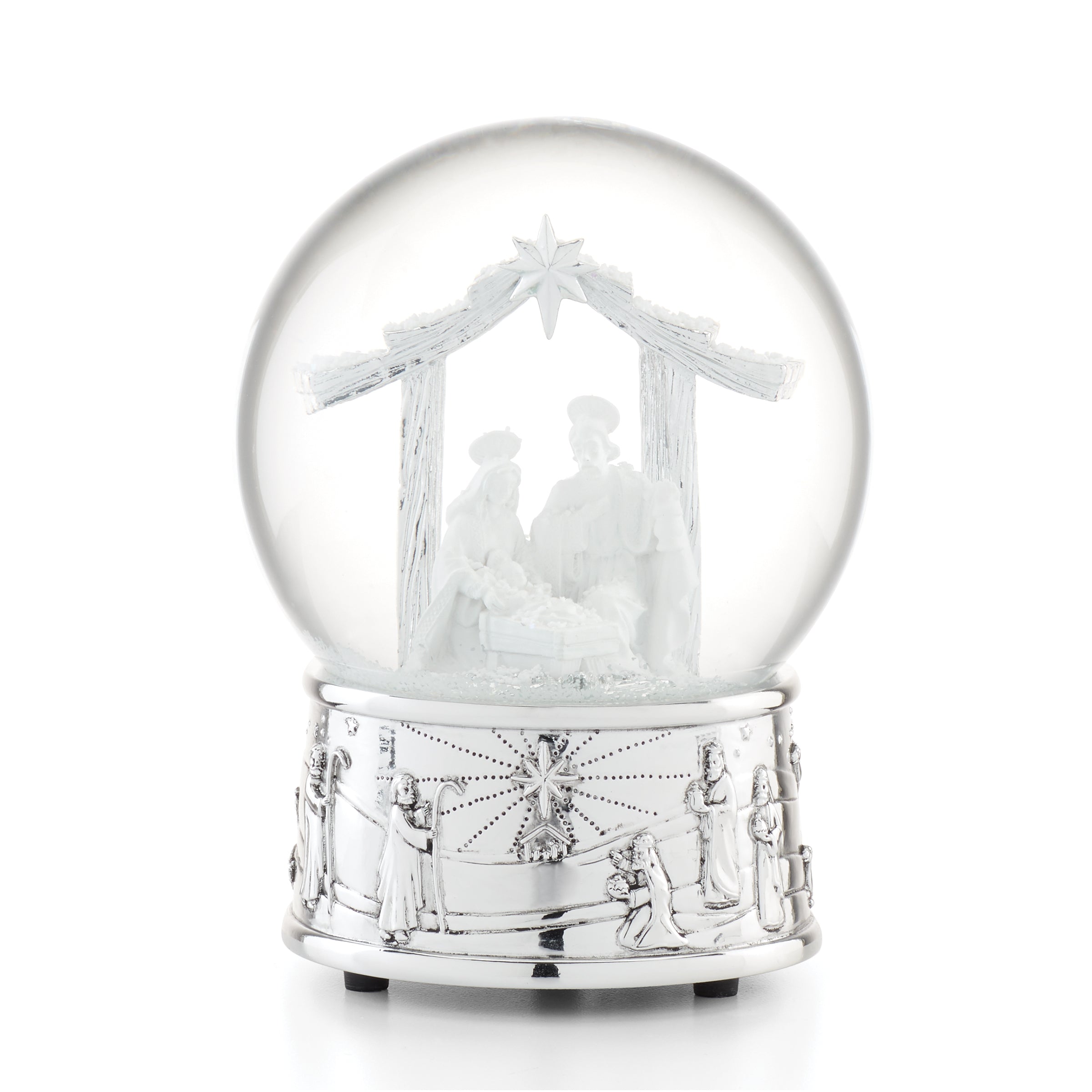 Lenox Everyday Flatware Nativity Musical Snow Globe