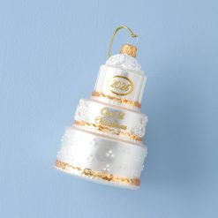 Lenox Everyday Flatware 2026 Retro Blown Glass Our 1st Christmas Wedding Ornament