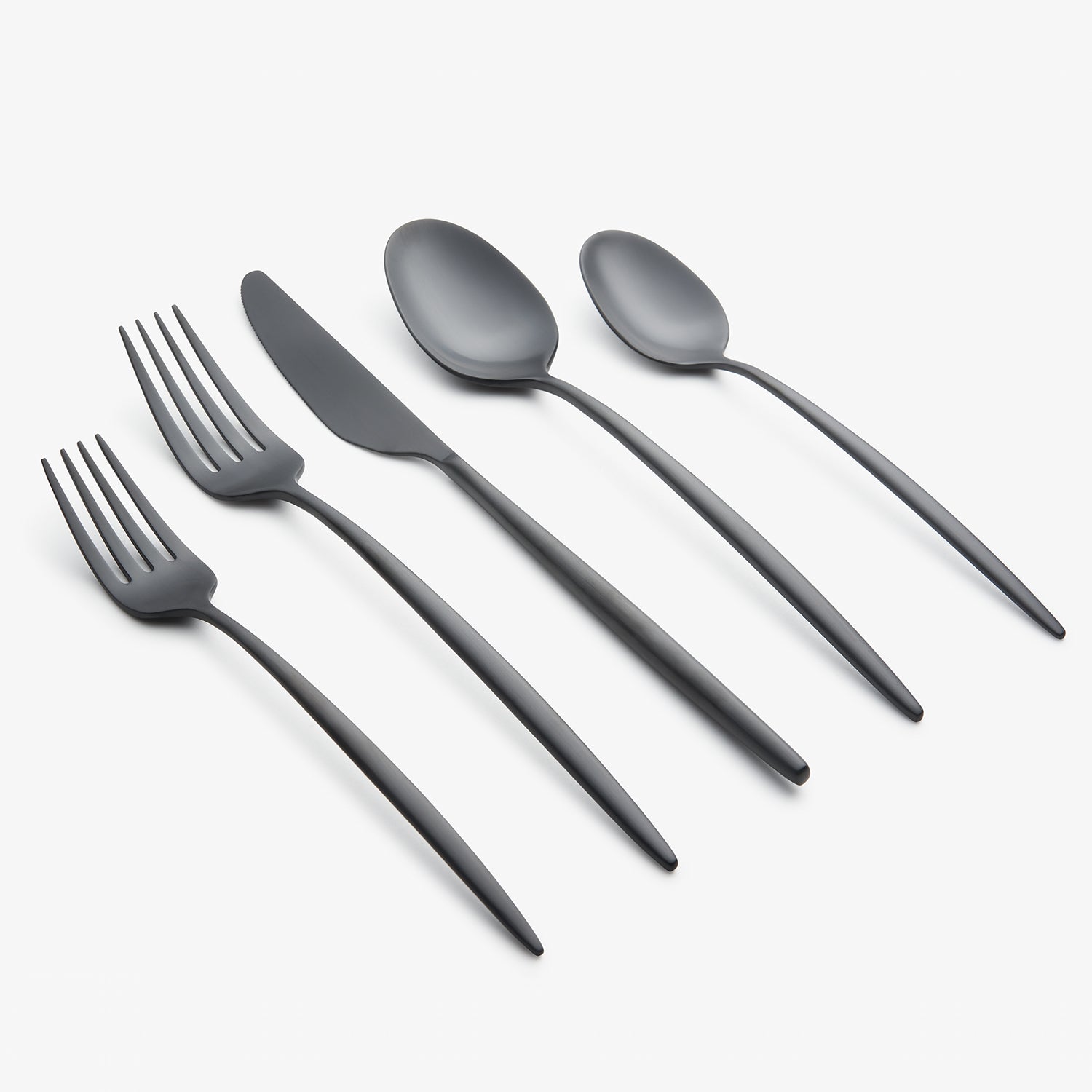 Lenox Everyday Flatware Gaze Black Satin 20-Piece Flatware Set