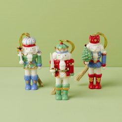 Lenox Everyday Flatware Nutcracker 3-Piece Ornament Set