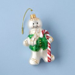 Lenox Everyday Flatware Blown Glass Gingerbread Ornament
