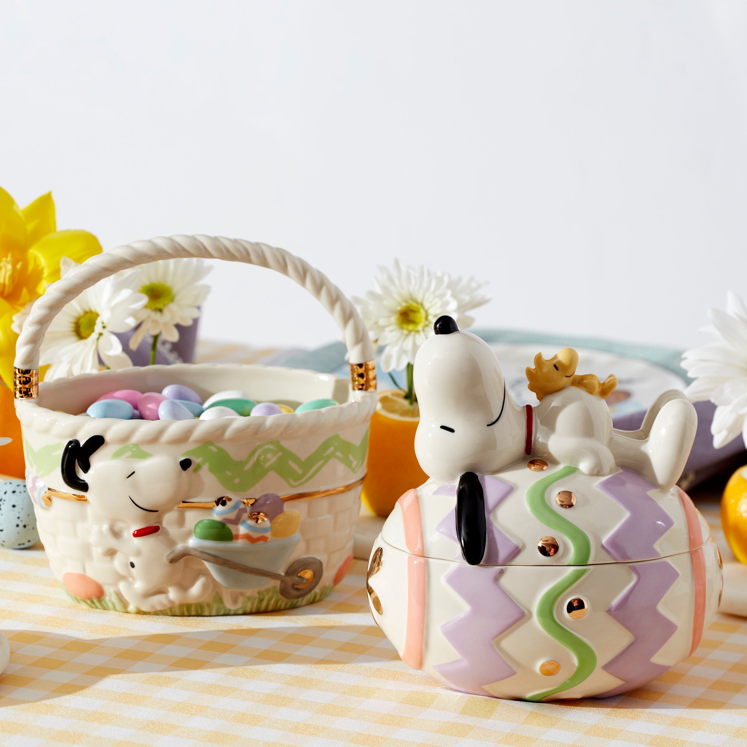 Lenox Everyday Flatware Snoopy Easter Covered Candy Dish - Image 5