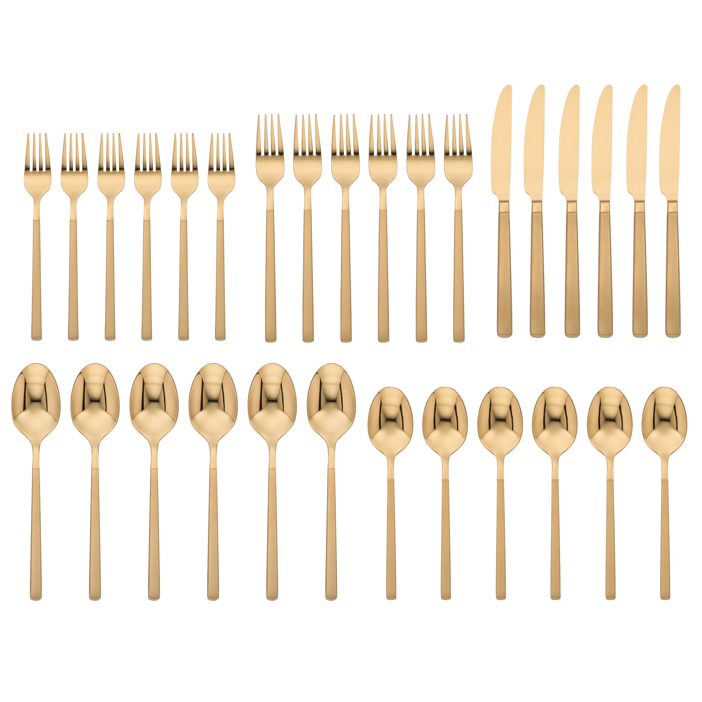 Lenox Everyday Flatware Kenton Gold Sand 30-Piece Flatware Set - Image 2