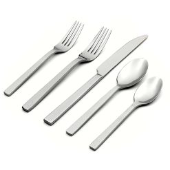 Lenox Everyday Flatware Chefs Table Hammered 45-Piece Flatware Set