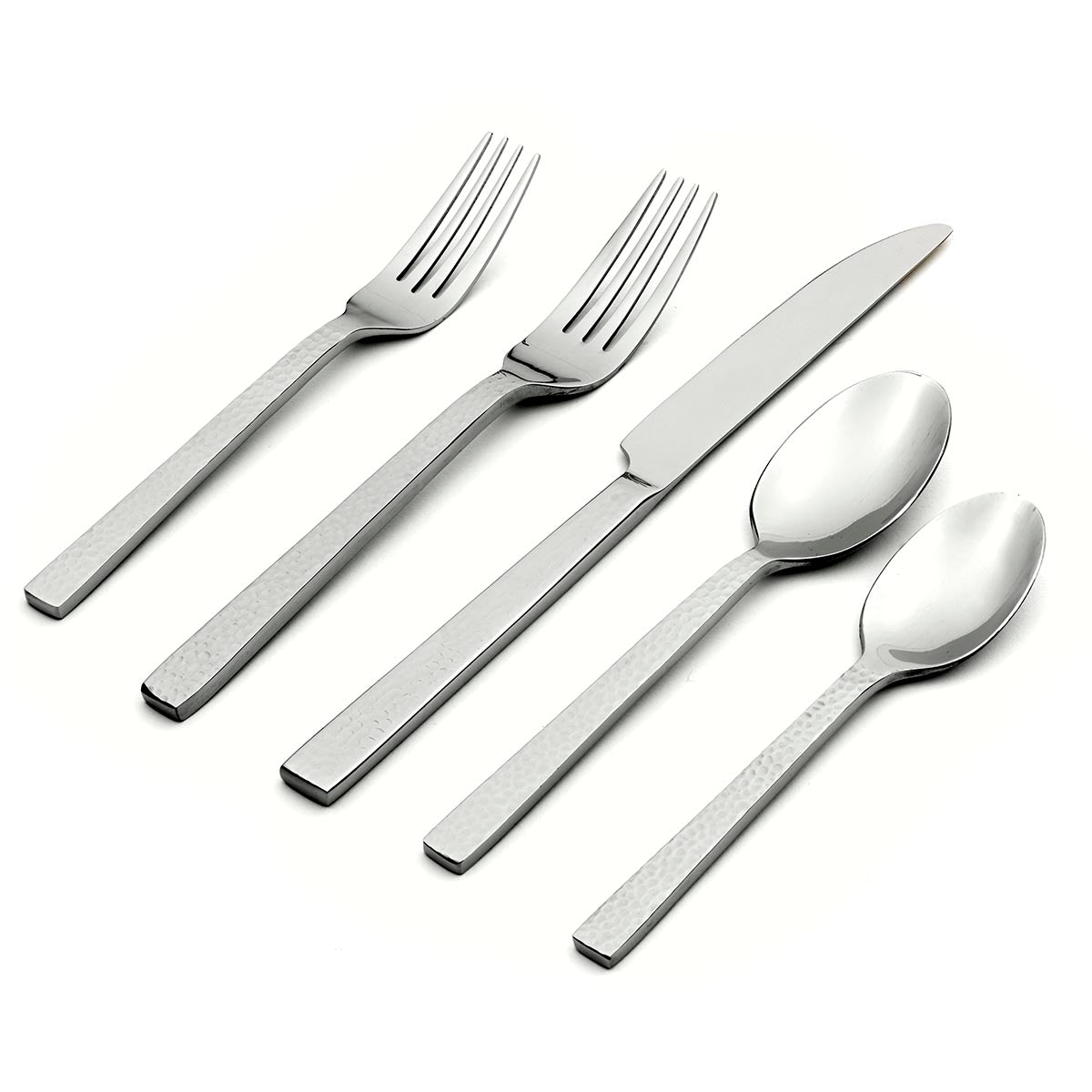 Lenox Everyday Flatware Chefs Table Hammered 45-Piece Flatware Set