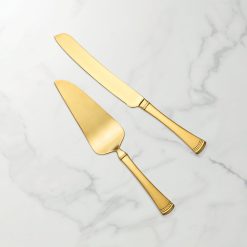 Lenox Everyday Flatware Portola Gold Satin 2-Piece Dessert Set