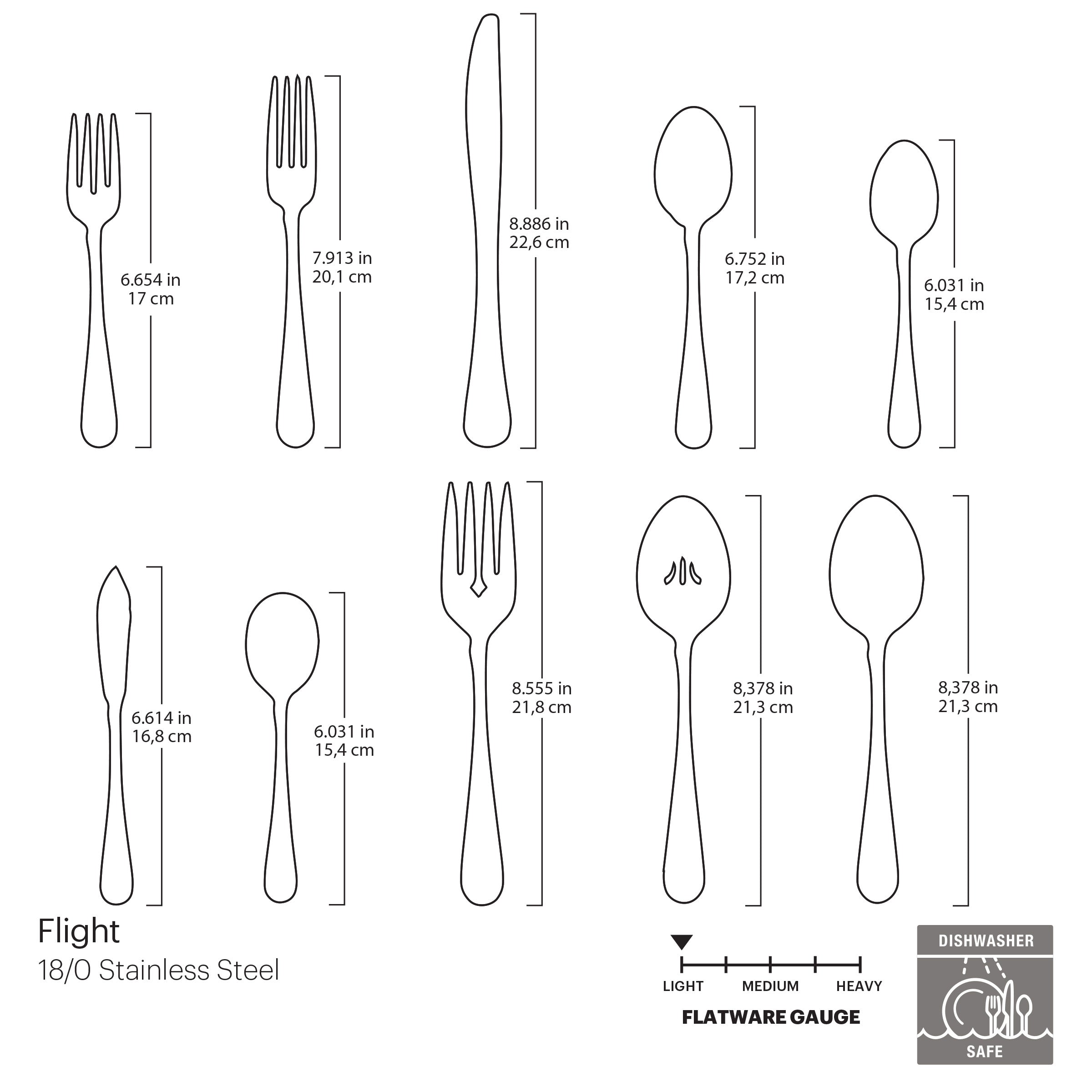 Lenox Everyday Flatware Flight 45-Piece Flatware Set - Image 4