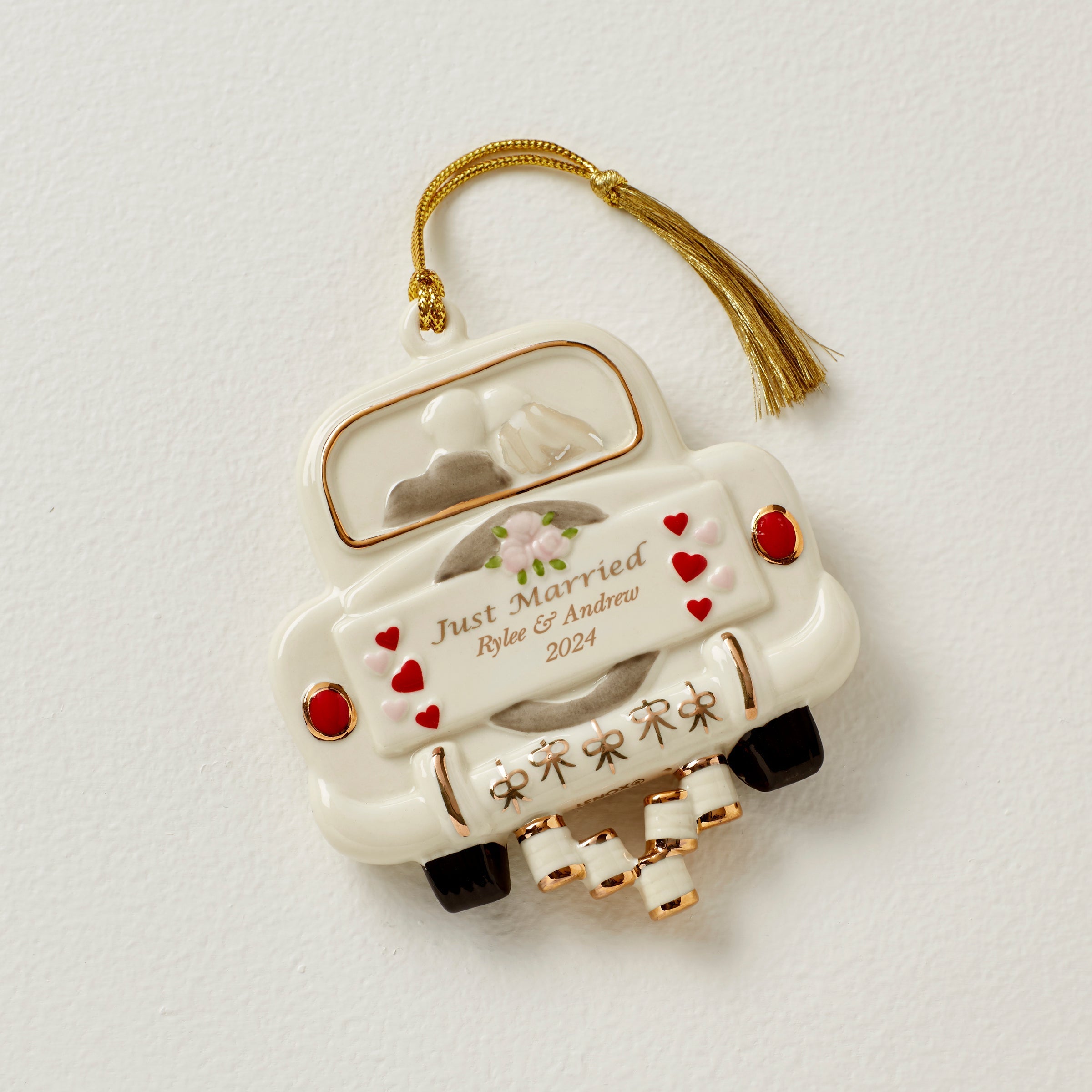 Lenox Everyday Flatware Personalized Just Married Ornament
