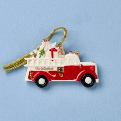 Lenox Everyday Flatware Personalized My Firetruck Ornament