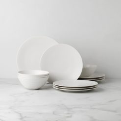 Lenox Everyday Flatware LX Collective White 12-Piece Dinnerware Set