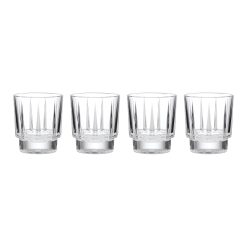 Lenox Everyday Flatware Estate Crystal Double Old Fashion Glasses, Set of 4
