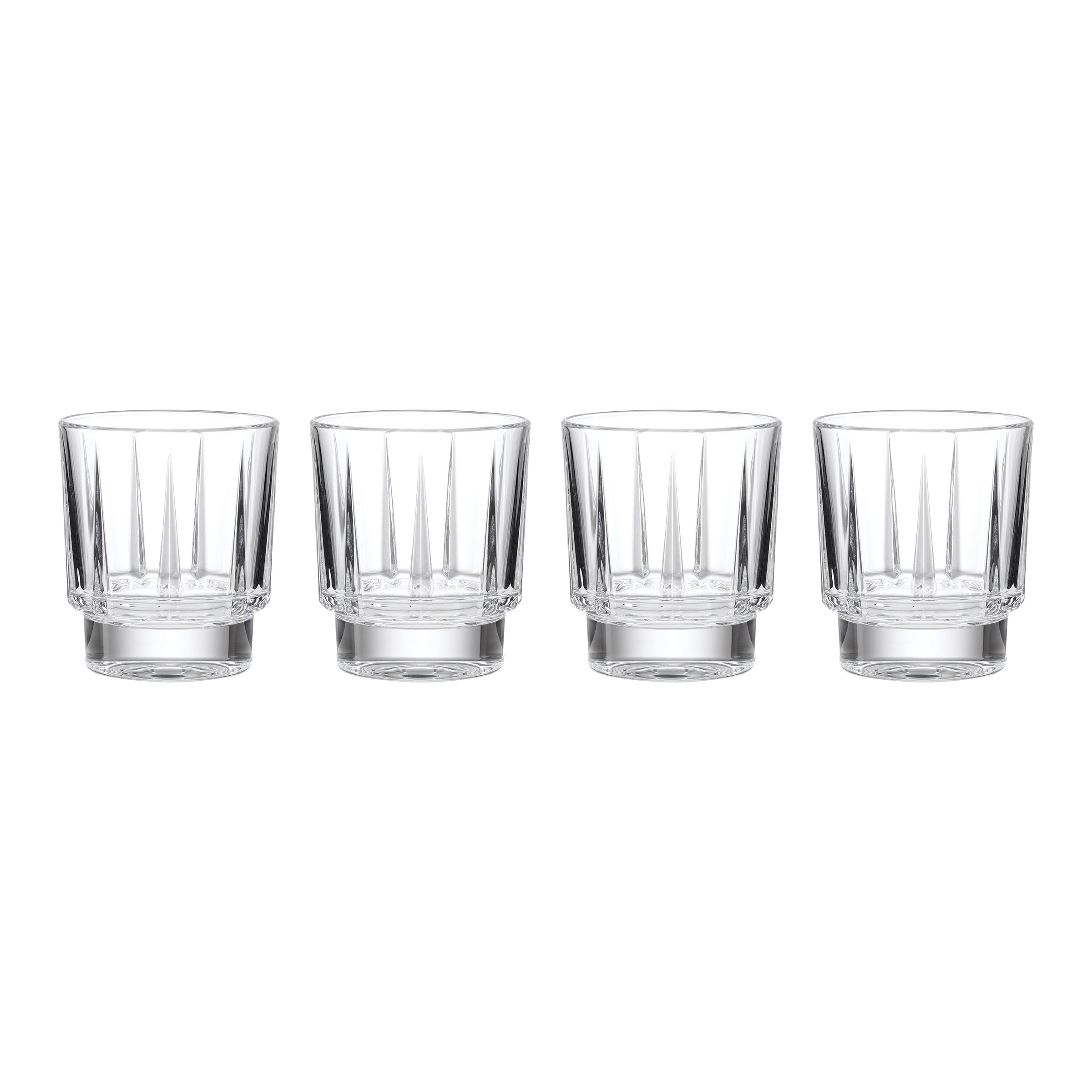 Lenox Everyday Flatware Estate Crystal Double Old Fashion Glasses, Set of 4