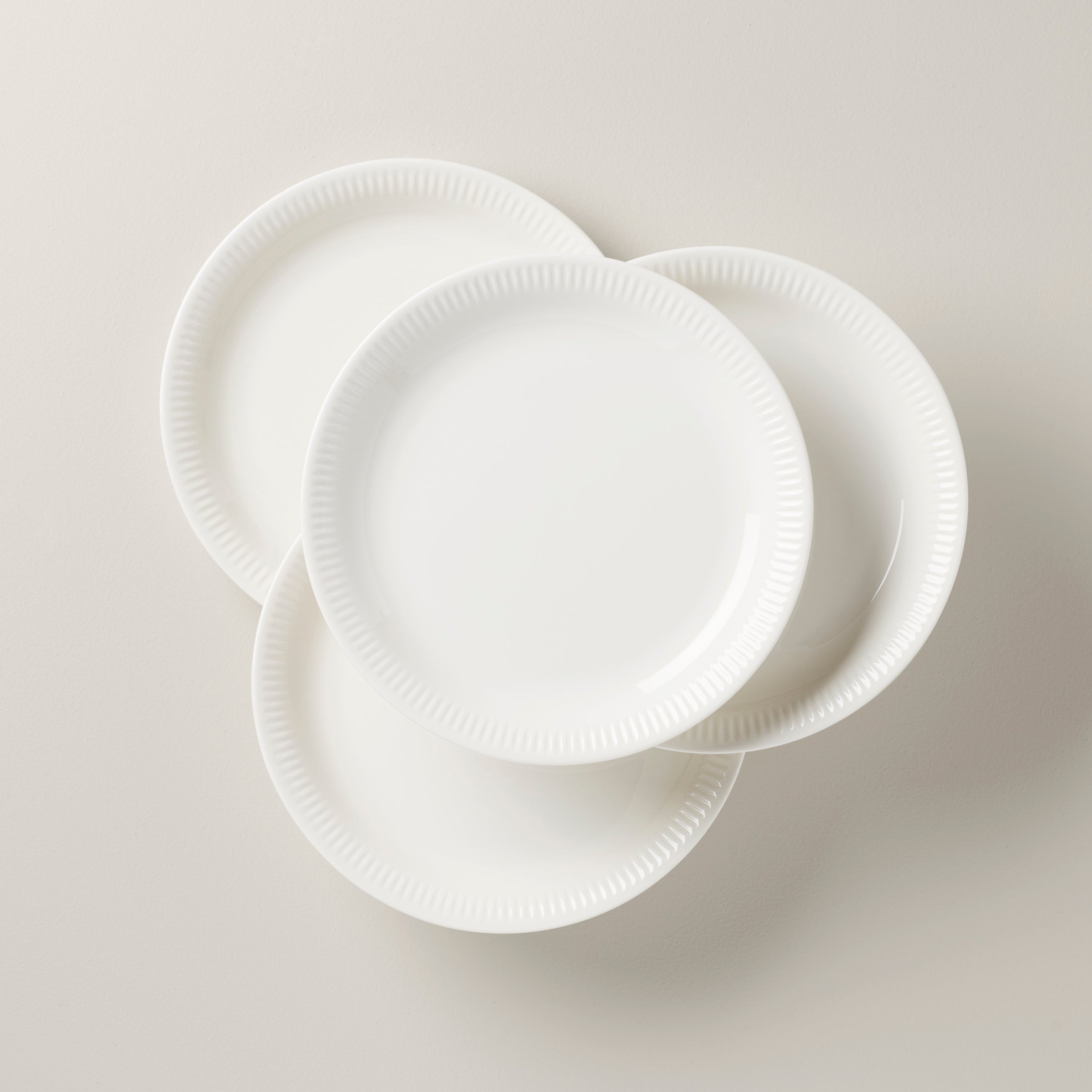 Lenox Everyday Flatware Profile White Dinner Plates, Set of 4