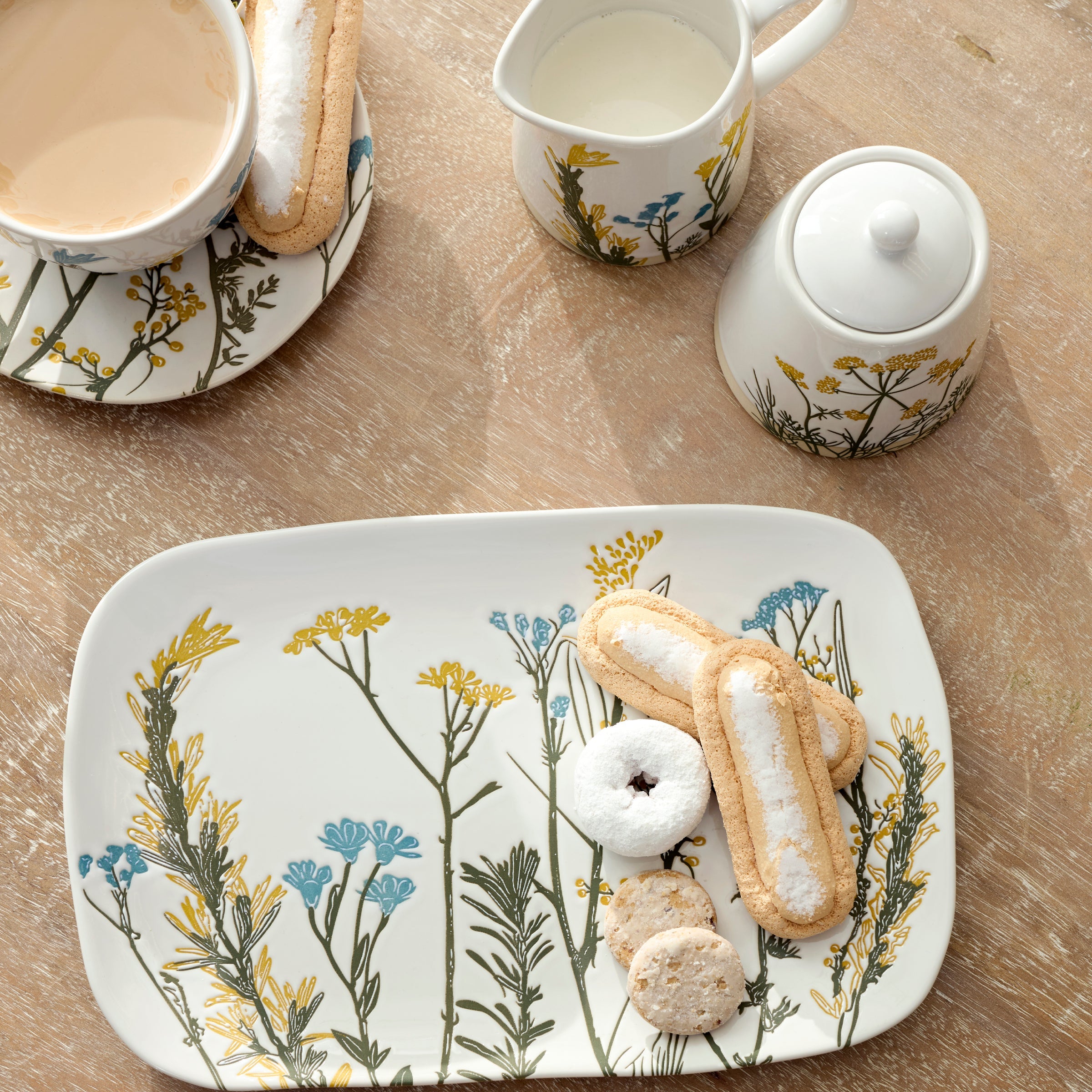 Lenox Everyday Flatware Wildflowers Sugar & Creamer Set - Image 6