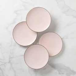Lenox Everyday Flatware Trianna Blush Coupe Salad Plates, Set of 4