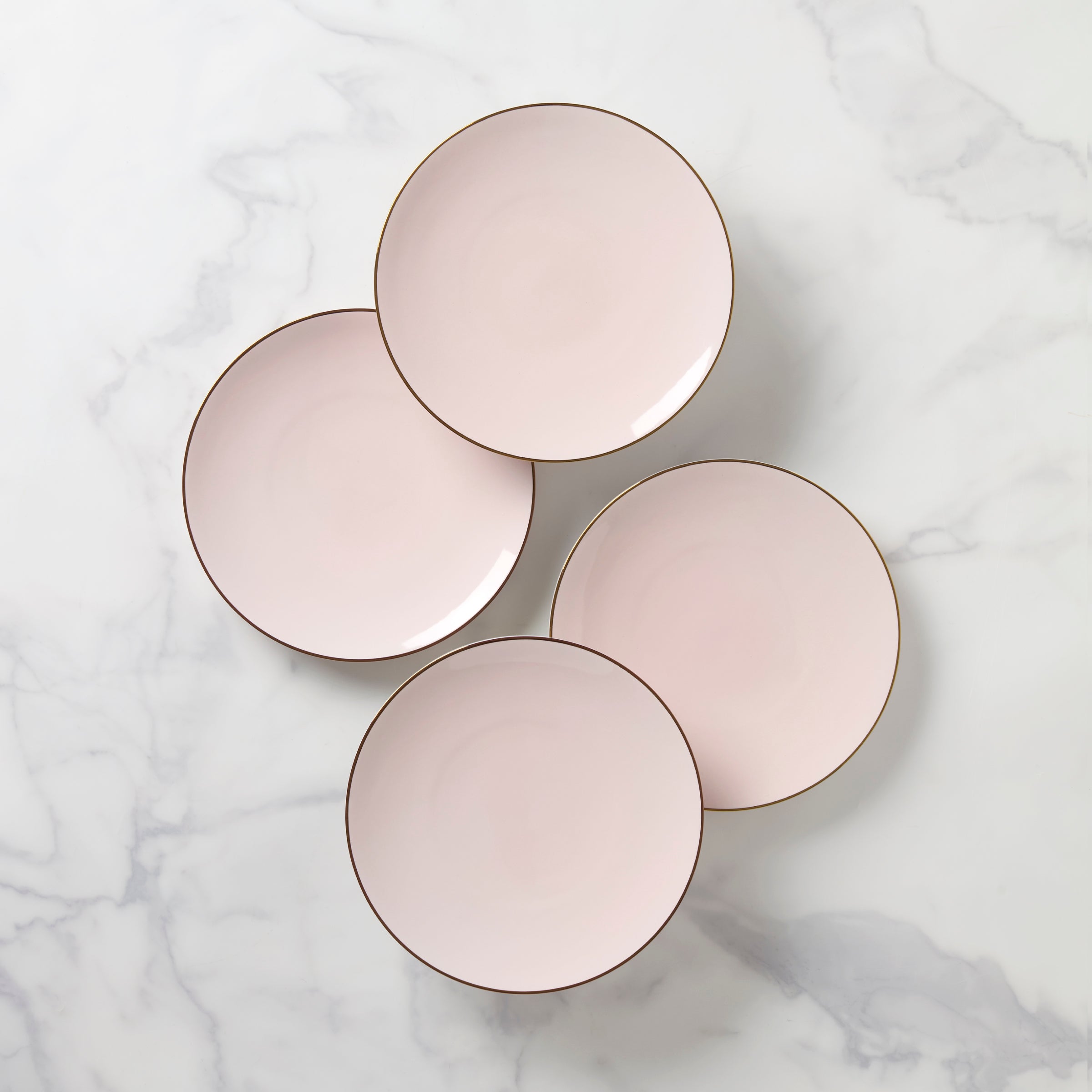 Lenox Everyday Flatware Trianna Blush Coupe Salad Plates, Set of 4