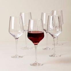 Alternative view of Lenox Everyday Flatware Tuscany Classics Angled Optic Wine Glasses, Set of 6