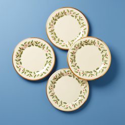 Lenox Everyday Flatware Holiday Dinnerware Dinner Plates, Set of 4