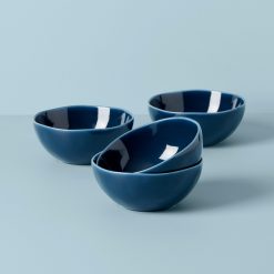 Lenox Everyday Flatware Bay Colors Blue All-Purpose Bowls, Set of 4