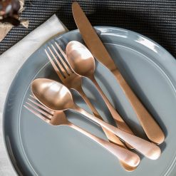 Alternative view of Lenox Everyday Flatware Rhiannon Copper Satin 20-Piece Flatware Set