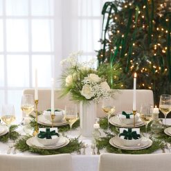 Alternative view of Lenox Everyday Flatware French Perle Scallop White Dinner Plates, Set of 4