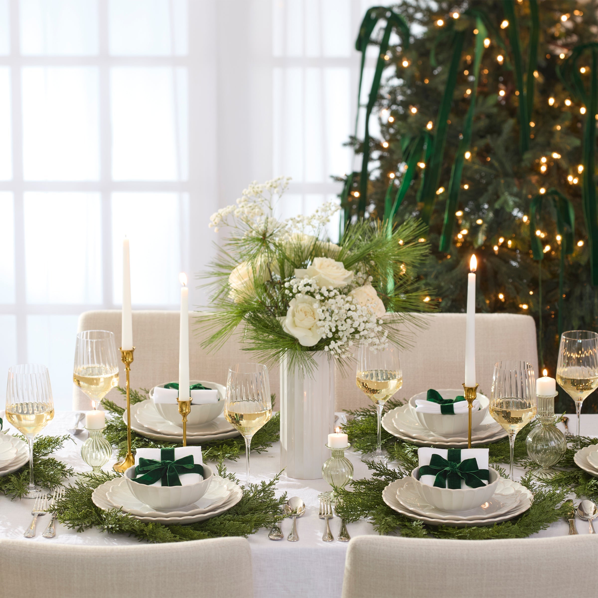 Lenox Everyday Flatware French Perle Scallop White All-Purpose Bowls, Set of 4 - Image 2