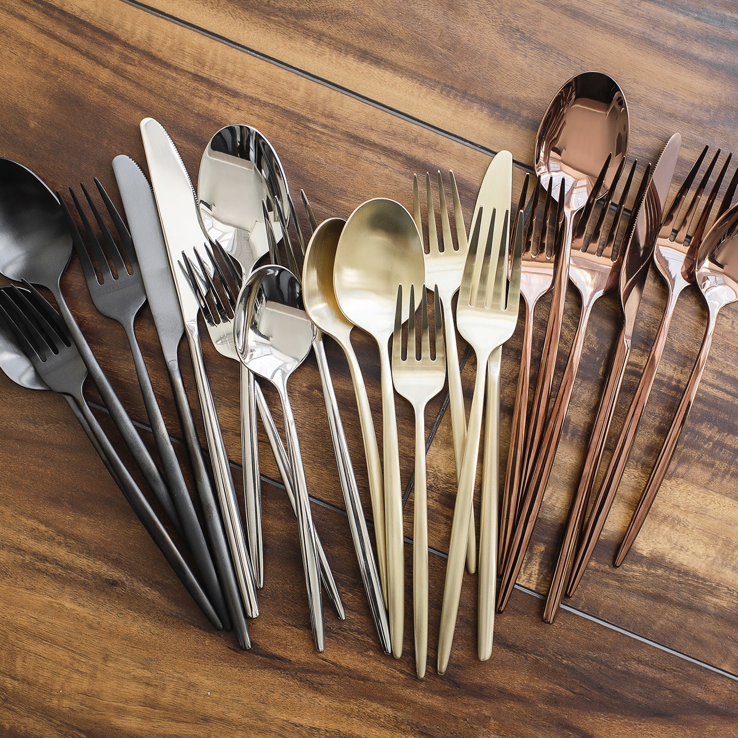 Lenox Everyday Flatware Gaze Black Satin 20-Piece Flatware Set - Image 5