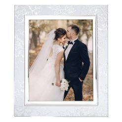 Lenox Everyday Flatware Silver Peony 8x10 Photo Frame