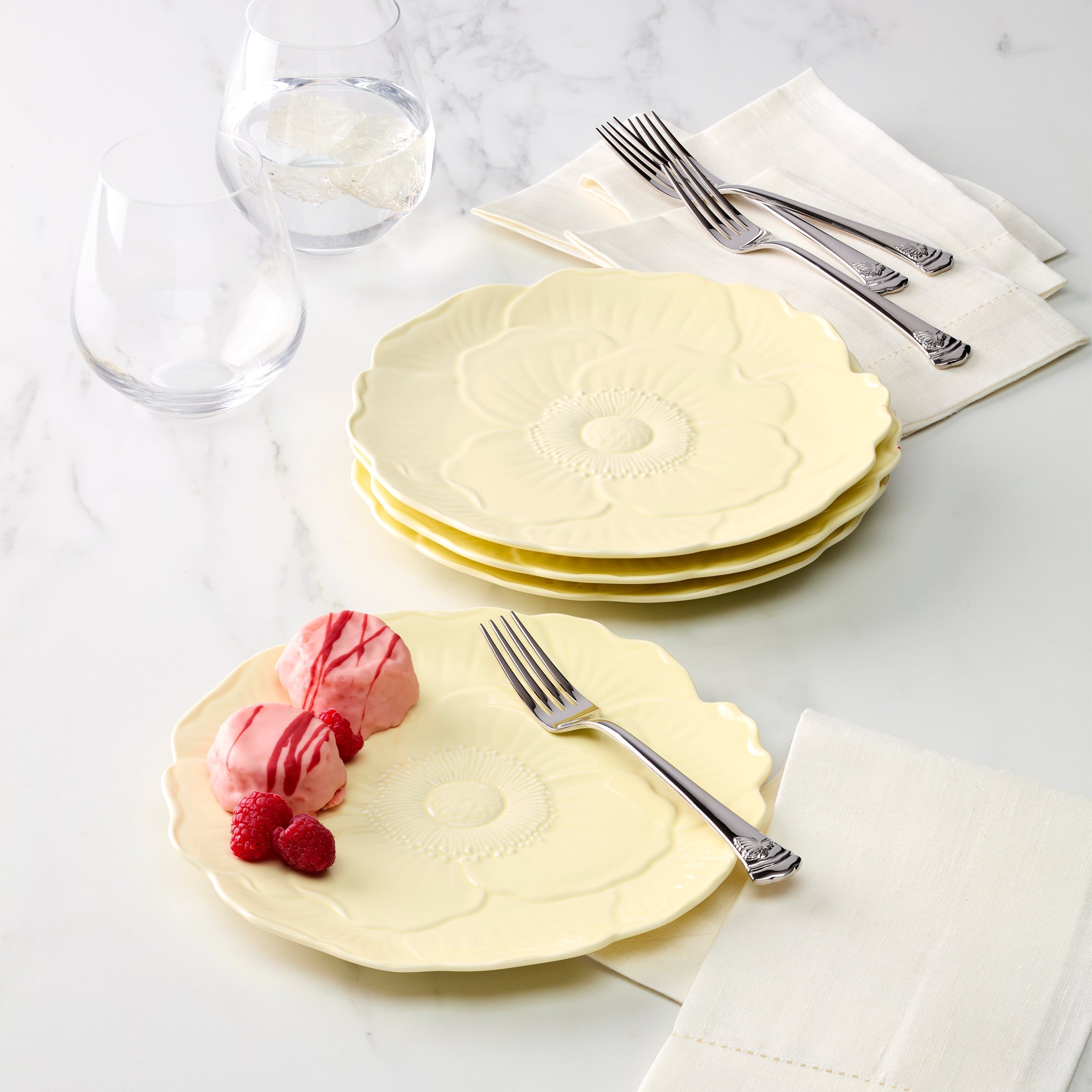 Lenox Everyday Flatware Butterfly Meadow Floral Yellow Accent Plates, Set of 4 - Image 8