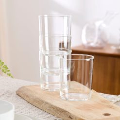 Alternative view of Lenox Everyday Flatware Stackables Clear Short & Tall Glasses 12-Piece Set