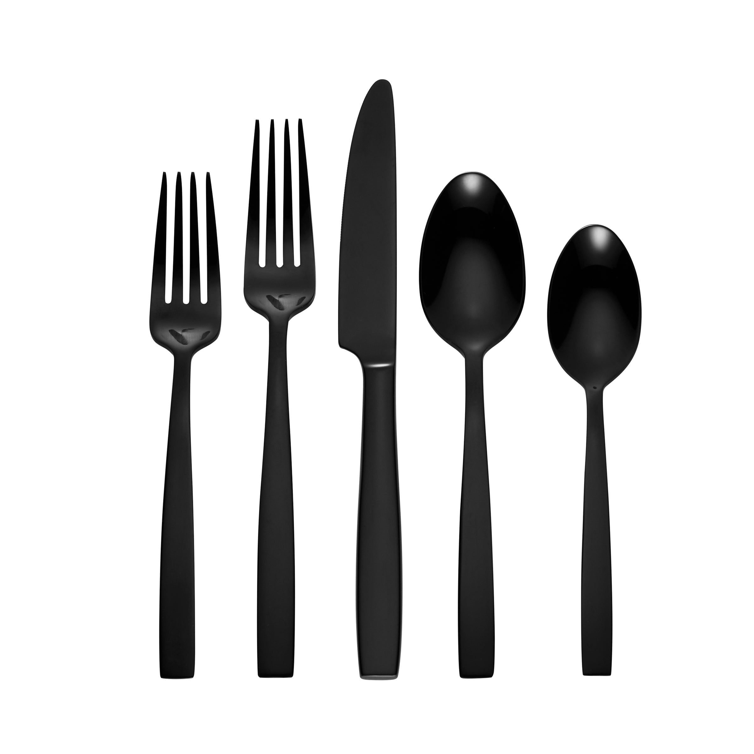 Lenox Everyday Flatware Clearview Black Satin 20-Piece Flatware Set