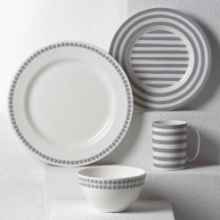 Lenox Everyday Flatware Charlotte Street Grey North 4-Piece Place Setting