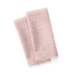 Lenox Everyday Flatware French Perle Blush Dinner Napkins, Set of 2