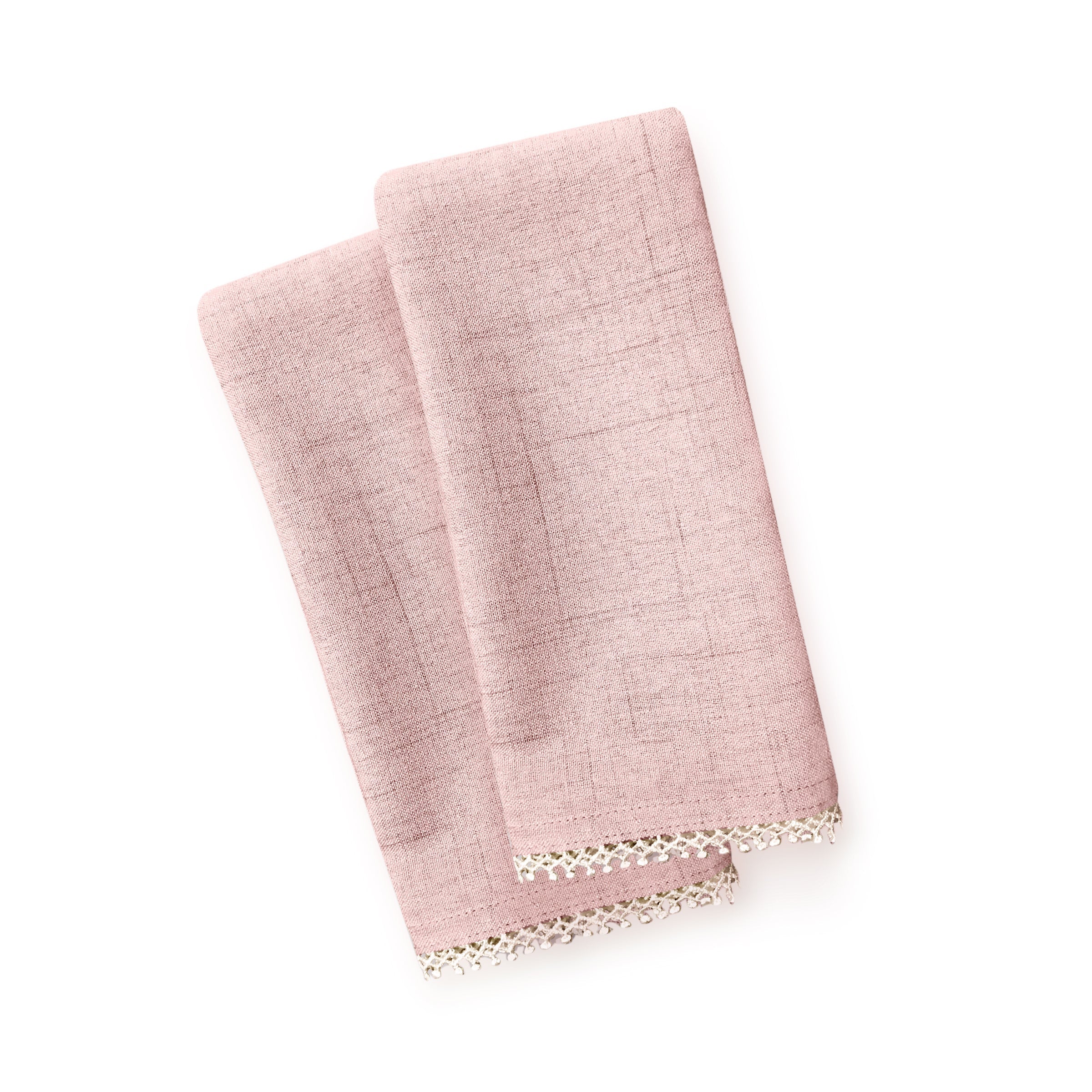 Lenox Everyday Flatware French Perle Blush Dinner Napkins, Set of 2