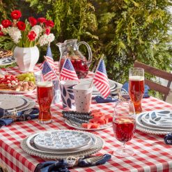 Alternative view of Lenox Everyday Flatware Blue Bay Melamine Dinner Plates, Set of 4