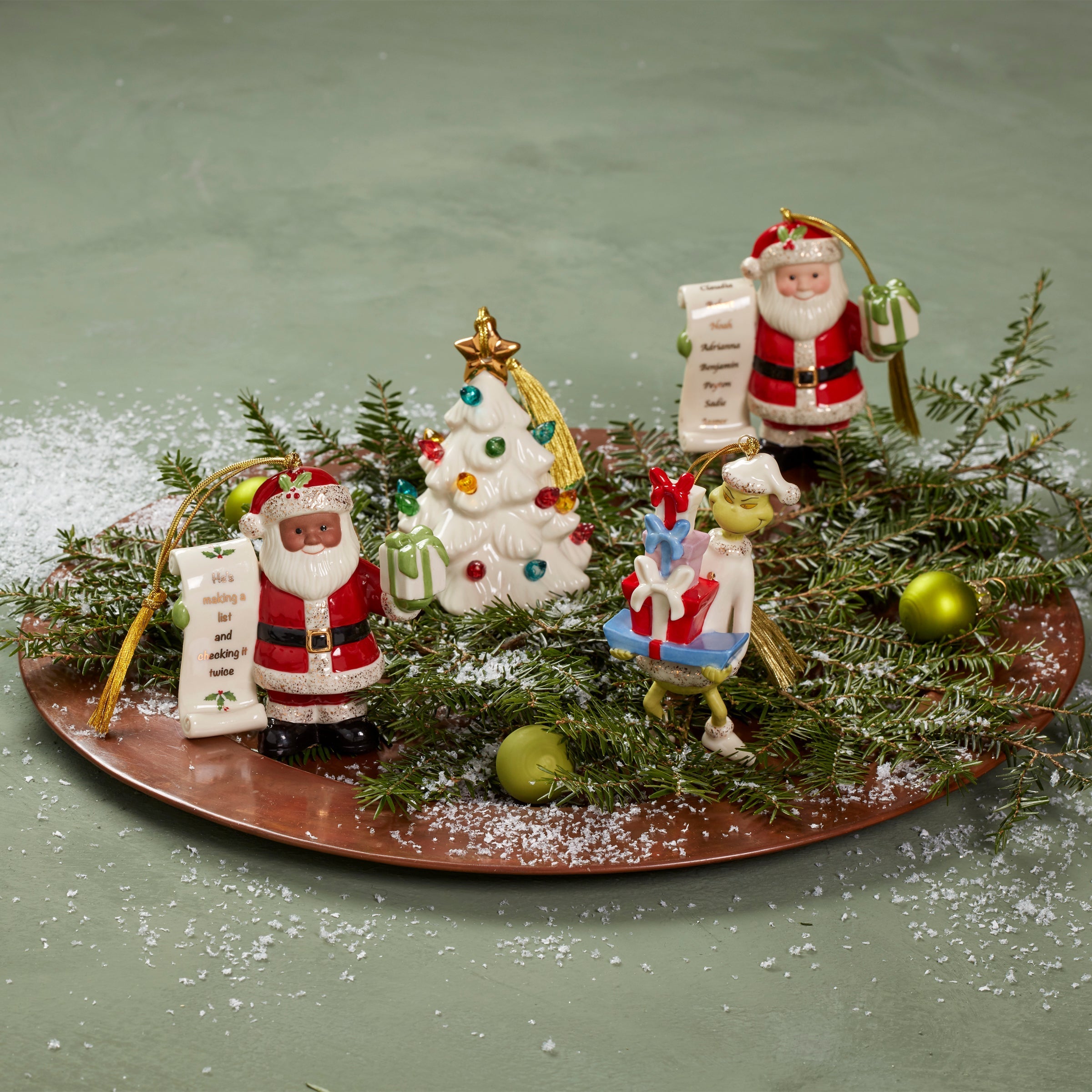Lenox Everyday Flatware Treasured Traditions Lit Tree Ornament - Image 4