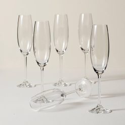 Lenox Everyday Flatware Tuscany Classics Champagne Flute Glasses, Set of 6