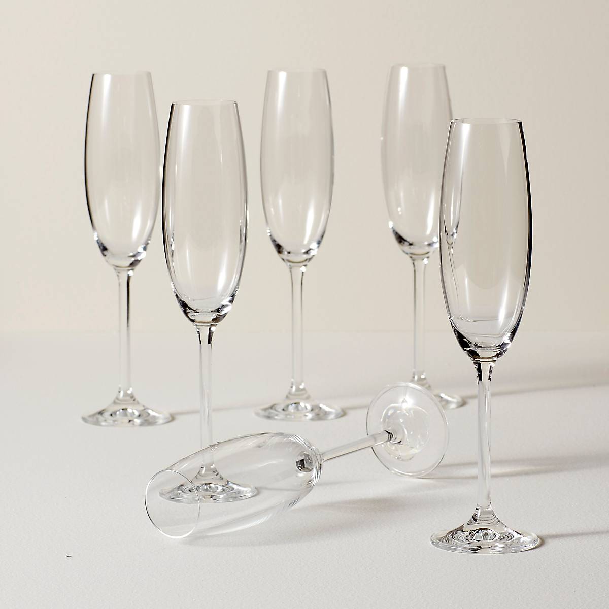 Lenox Everyday Flatware Tuscany Classics Champagne Flute Glasses, Set of 6