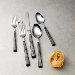 Alternative view of Lenox Everyday Flatware Coronado Charcoal 5-Piece Place Setting