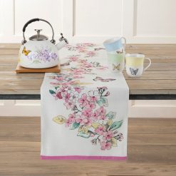 Lenox Everyday Flatware Butterfly Meadow Floral 14x72 Table Runner