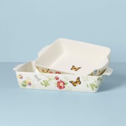 Alternative view of Lenox Everyday Flatware Butterfly Meadow Rectangular Baker 2-Piece Set