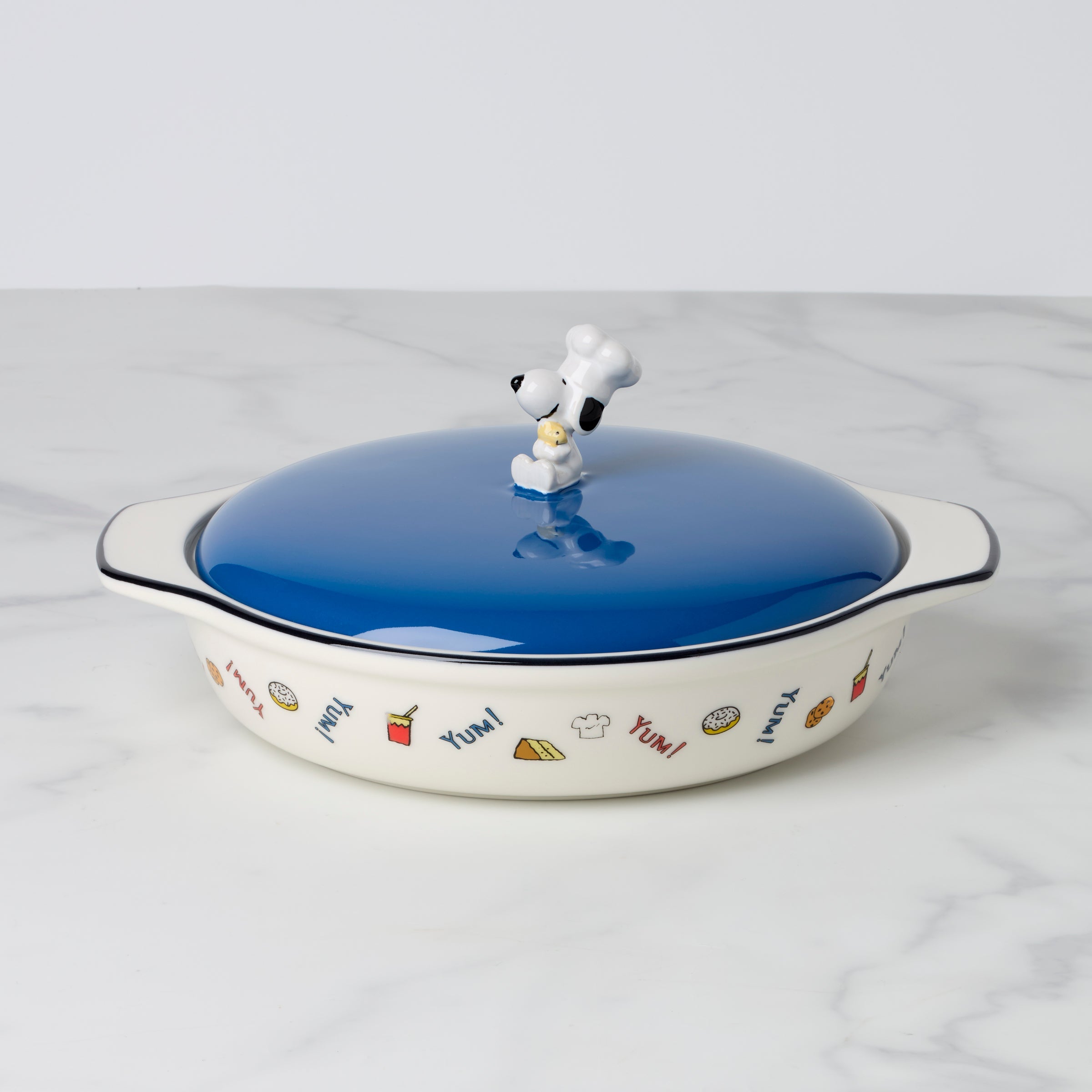 Lenox Everyday Flatware Chef Snoopy Covered Casserole Dish