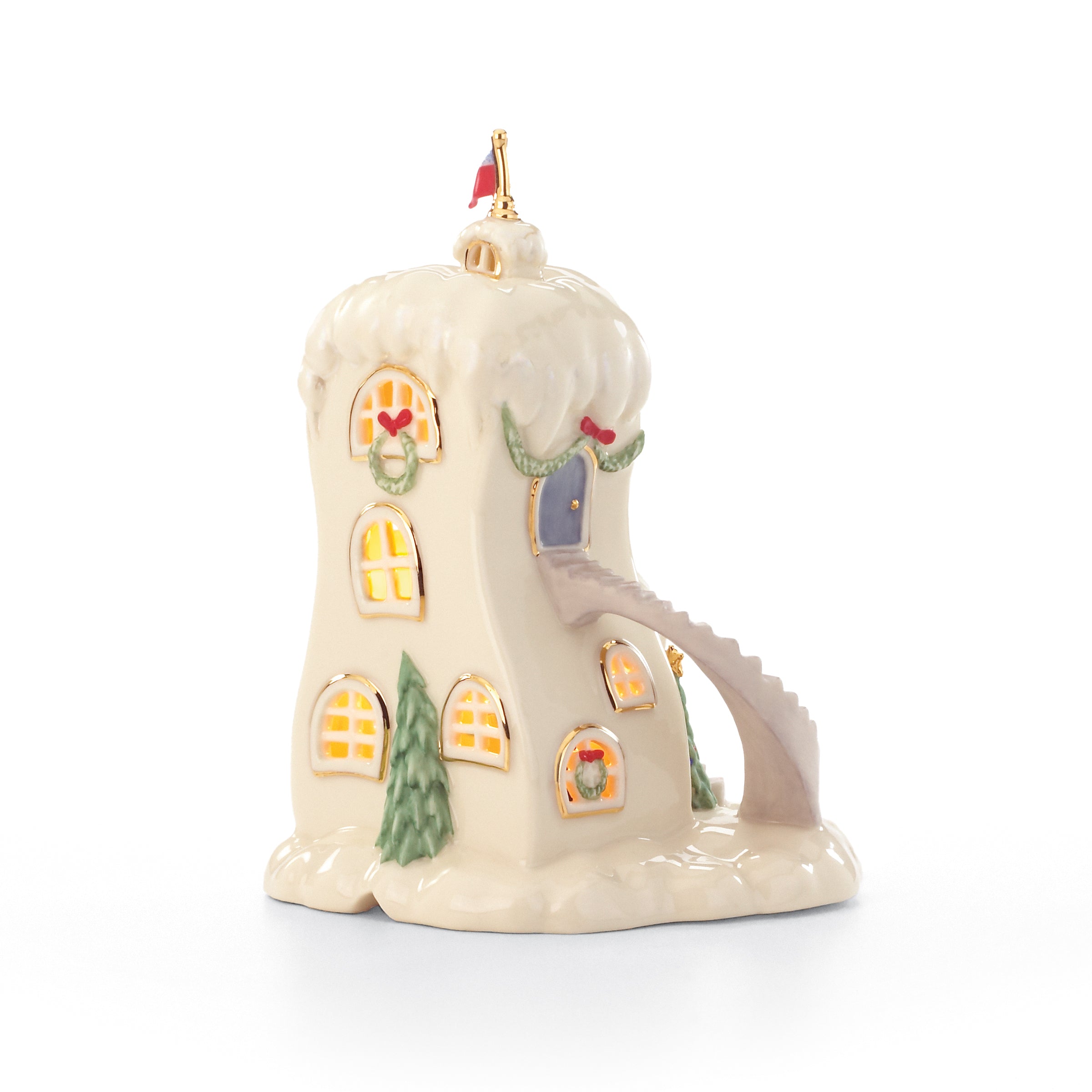 Lenox Everyday Flatware Who-Ville Post Office Lit Figurine - Image 5